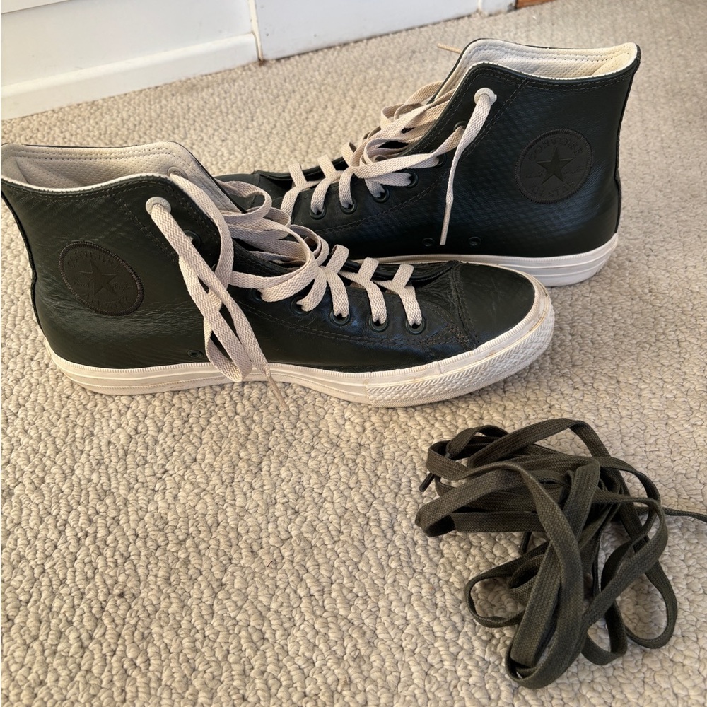 Discontinued Converse Chuck Taylor II All Star High Lunarlon, Green, Men Size 10